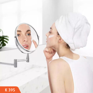 مراية حمام بشكل مميز وأنيق جدا مرايه متحركه بماتريال استانلس ستيل يتم التثبيت بمسامير بتلف ٣٦٠ درجة