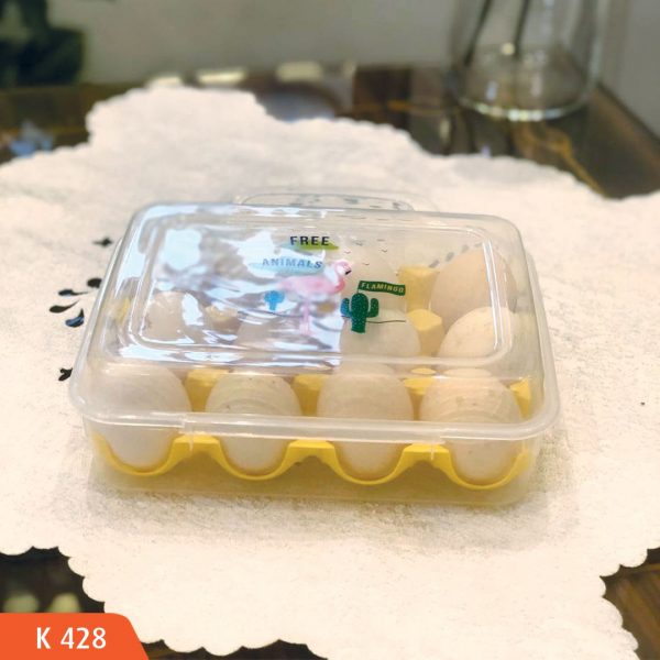 علبة بيض بالغطاء ١٢ بيضه مستورده علبه شفاف وعمليه جدا بغطاء محكم